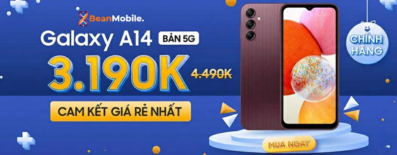 Galaxy A14 Bản 5G Cam kết giá rẻ